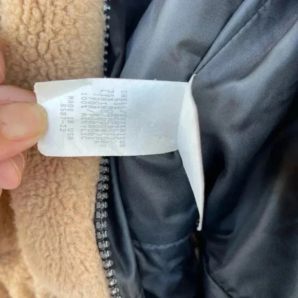 Nils Resort Collection Beige & Black Fleece Vest Cinch Waist Apres small - Picture 10 of 11